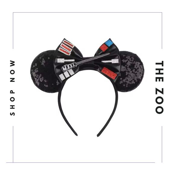 Headband and Scrunchie with Mouse Ears Starwars - Picture 2 of 3